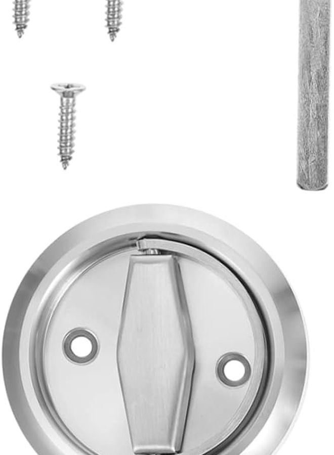 Stainless Steel Hidden Handle for Furniture Cabinet Kitchen Bathroom Door Pull Ring - Image 1